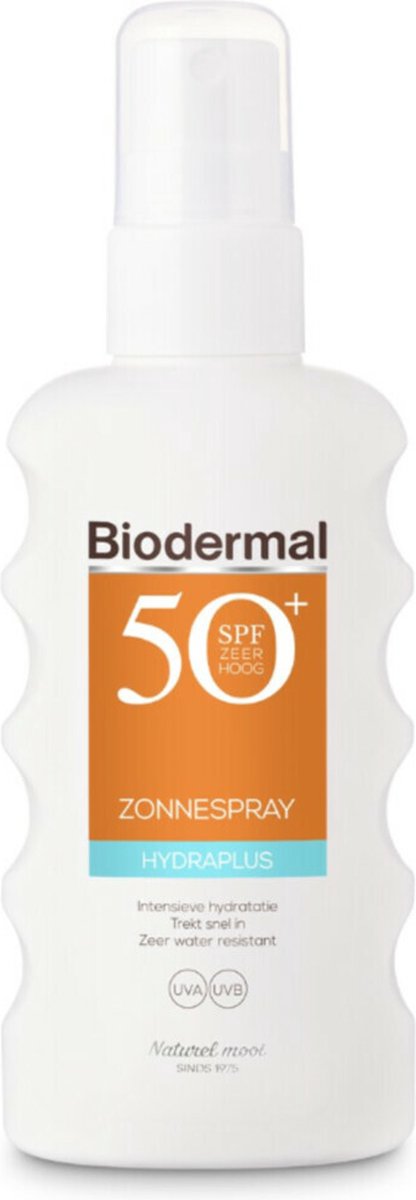 Goedkoopste 2x Biodermal Zonnebrand Hydraplus Spray SPF 50 175 ml