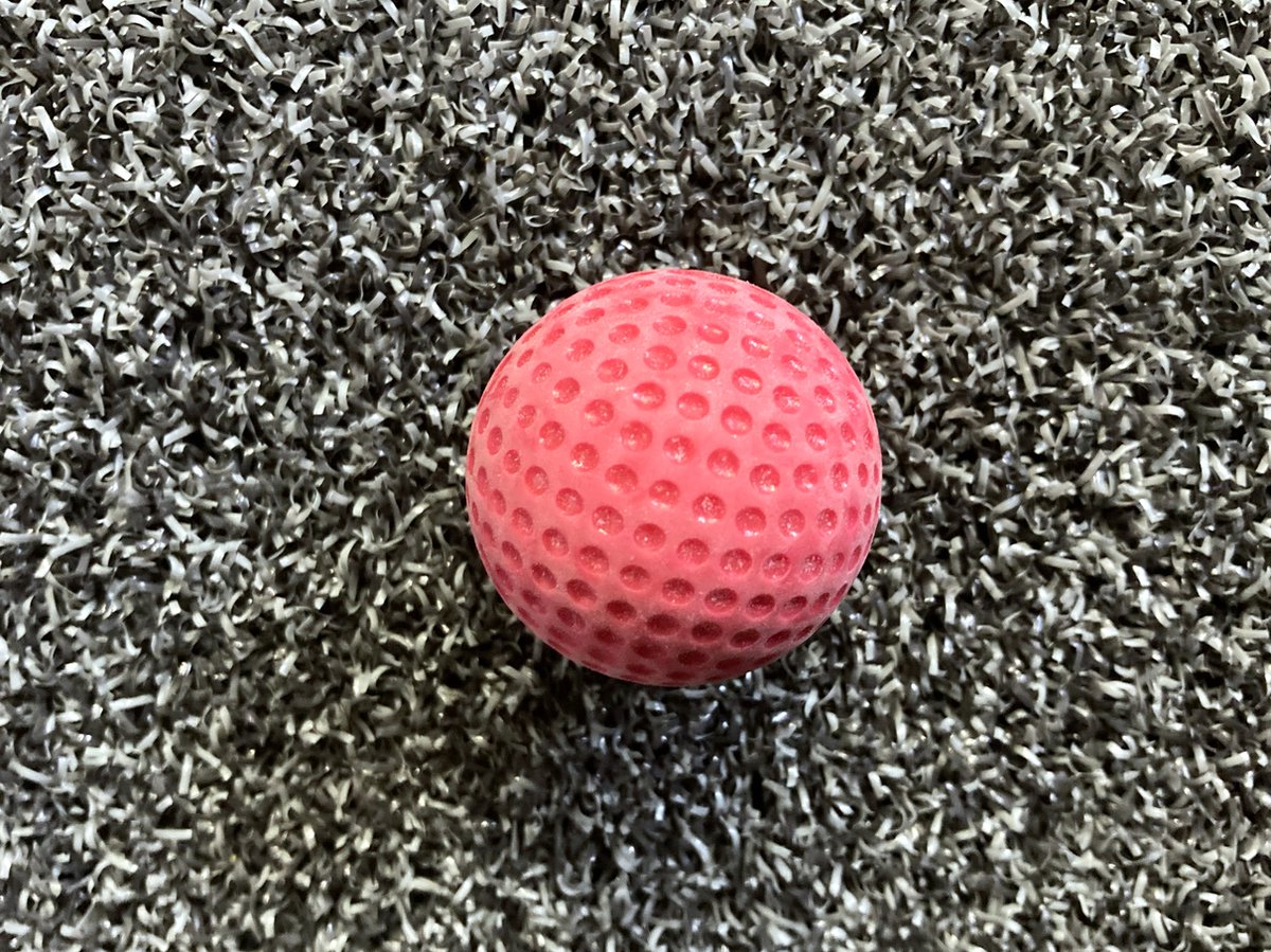 Midgetgolfballen - Per 12 verpakt - Rood - 40mm