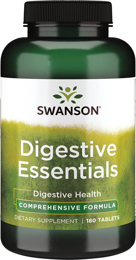 Swanson Health - Digestive Essentials - mix van enzymen voor de spijsvertering - Bromelaïne - 180 capsules