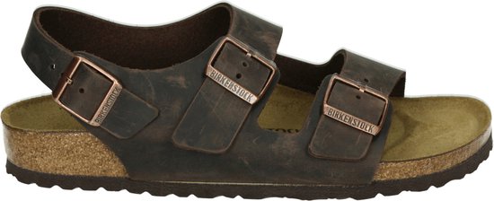 Birkenstock MILANO - Volwassenen Heren sandalen - Kleur: Bruin - Maat: 38
