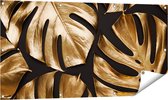 Gards Tuinposter Gouden Bladeren - 120x60 cm - Tuindoek - Tuindecoratie - Wanddecoratie buiten - Tuinschilderij