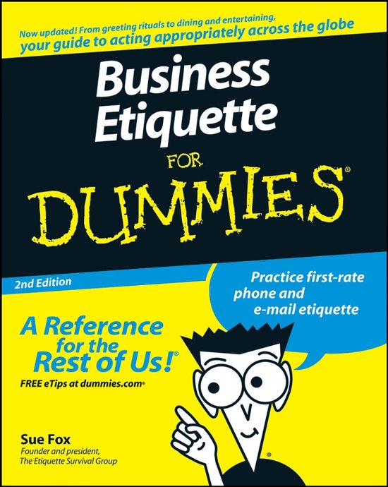 Business Etiquette For Dummies 2nd - cover