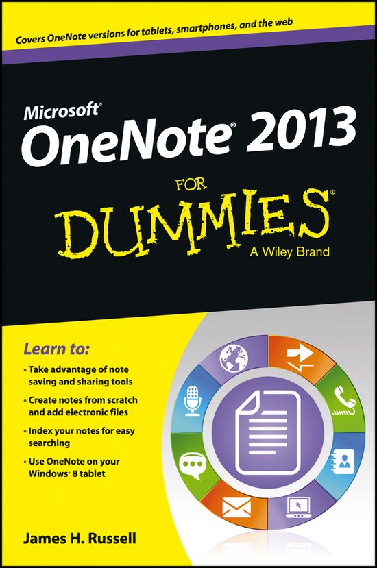 OneNote 2013 For Dummies - cover