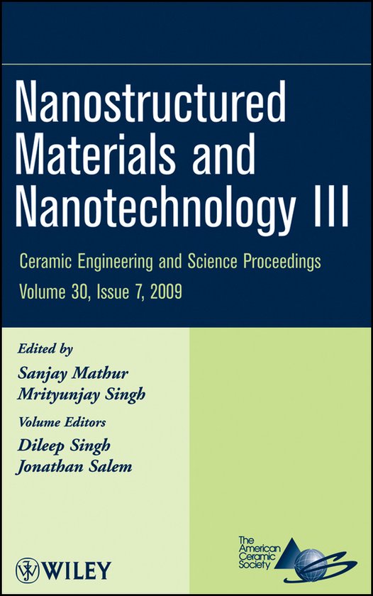 Nanostructured Materials and Nanotechnology III - cover