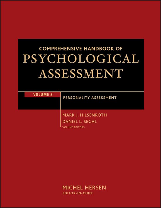 Comprehensive Handbook Of Psychological Assessment - cover