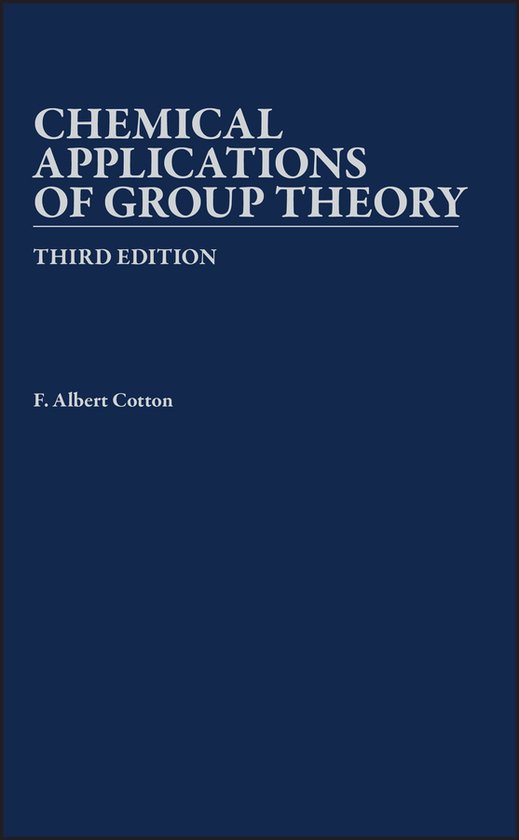 Chemical Applications of Group Theory - cover