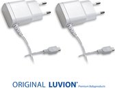 LUVION® Originele Easy & Platinum 3 Adapter Duopack - Met behoud van garantie - Geschikt voor Luvion® Easy (Plus) & Platinum 3 (Black)
