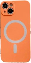 Hoesje geschikt voor iPhone 11 - Backcover - Geschikt voor MagSafe - TPU - Oranje