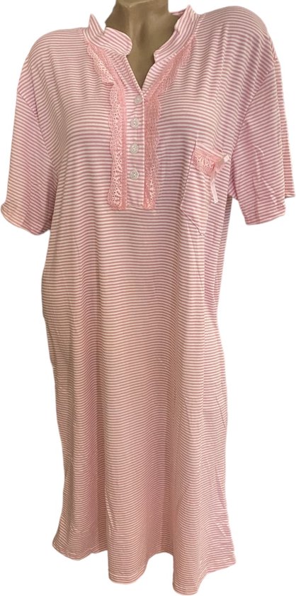 Merry Style Dames Nachthemd met Korte Mouwen 91LW1 (Donkermelange (Korte Mouwen), 46 (Fabrieksgrootte: XXXL