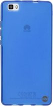 Huawei P8 Lite siliconenhoesje Mat Blauwe Siliconen Gel TPU / Back Cover / Hoesje