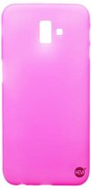 Samsung J6 Plus SM-J610 siliconenhoesje Roze Siliconen Gel TPU / Back Cover / Hoesje