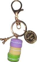 - Schattige - Sleutelhanger - Keychain - Macarons - Eiffeltoren - Parijs -