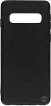 Samsung Galaxy S10E siliconenhoesje Mat Zwart Siliconen Gel TPU / Back Cover / Hoesje