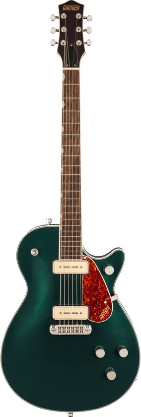 Foto: Gretsch g5210 p90 electromatic jet single cut cadillac green single cut elektrische gitaar