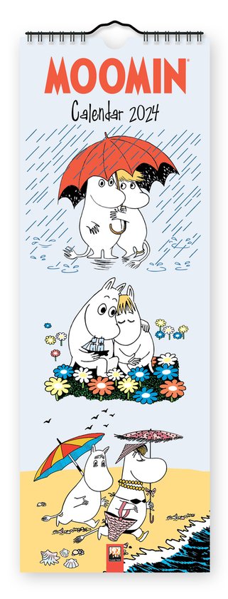 Moomin: Moomin & Snorkmaiden Slim Calendar 2024 (Art Calendar), Tree Flame  |... | bol