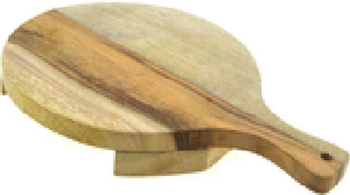 Serveerplank rond met handvat - 34 cm