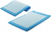 Accupressuur Spijkermat - Yoga / Accupressure Yantra Fitness Sport Massage Mat Pad - Massagemat Blauw