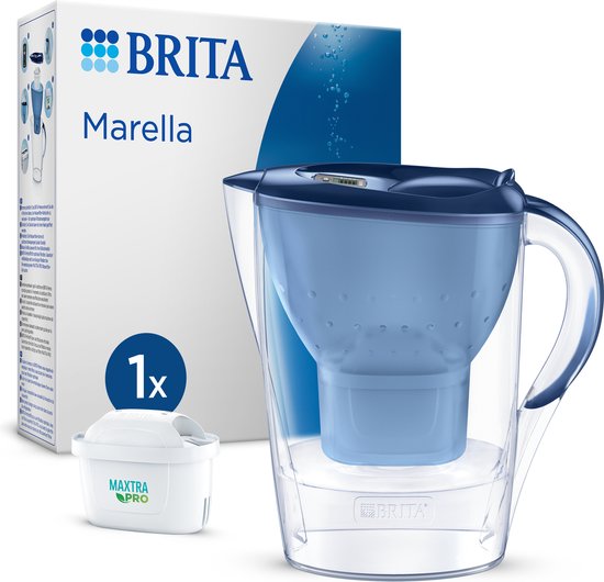 Carafe filtrante Brita Marella cool bleu + 1 cartouche gratuite