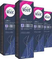 Veet Expert Ontharingscreme met sheaboter - Lichaam & benen - Alle huidtypes - 200ml - 4 stuks - Voordeelverpakking