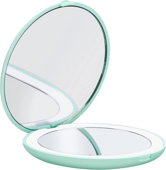 LED spiegel - 10X vergroting - Make-up spiegel - tweezijdig - Mini