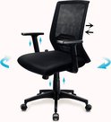 FOXSPORT Ergonomische bureaustoel, computerstoel met zwart