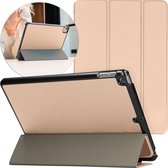 iMoshion Tablet Hoes Geschikt voor iPad 8 (2020) 8e generatie / iPad 7 (2019) 7e generatie / iPad 9 (2021) 9e generatie - iMoshion Trifold Bookcase - Goud