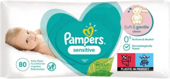 Pampers Sensitive XXL lingettes nettoyantes pour enfant pour peaux