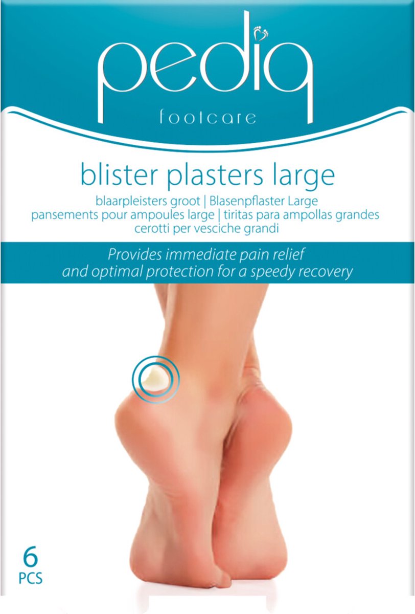 Goedkoopste Pediq Blaarpleisters Groot - 6 stuks | blaren - blarenpleisters - blaarpleisters - pleisters - anti blaren - blarenpleister - blaar - anti druk pleister
