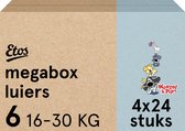 Etos Luiers - Woezel & Pip - Maat 6 - 16 tot 30kg - Megabox - 96 stuks
