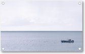 Baai met boot - Lanzarote - Tuinposter 160x100cm