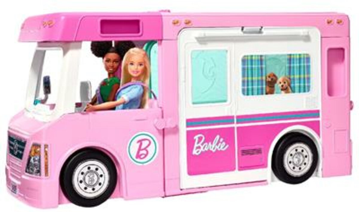 spons spoel Reis Barbie 3-in-1 DroomCamper & Accessoires - Poppenvoertuig | bol.com