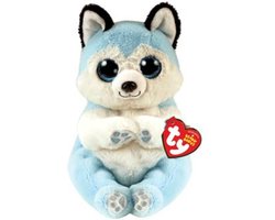 TY Beanie Babies Bellies Thunder Blue Husky 15 cm