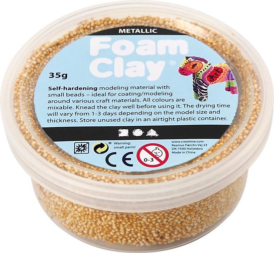 Foam Clay®, goud, metallic, 35gr