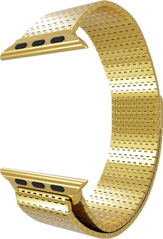 Metalen Horlogebandjes, Mesh Quick Release Armband met magnetische sluiting voor mannen en vrouwen Smartwatch en traditionele Horloge 16mm Zwart