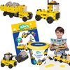 foto van Clics Builders 5-in-1 bouwblokken– DUURZAAM SPEELGOED gemaakt van GERECYCLEERDE kunststof- bouwset 5 in 1 - speelgoed 4,5,6,7,8 jaar jongens en meisjes- educatief speelgoed- Montessori speelgoed- constructie speelgoed