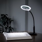 Regal Tech® Loeplamp - Professionele Loeplamp met LED-verlichting - Leeslamp, Bureaulamp, Werklamp - Vergrootglas 5x Vergroting - 30 LED's - 59 cm - Dimbaar - Oplaadbaar