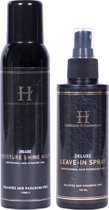 Deluxe Care Essential Two-Pack - Shine Mist + Leave-inn Spray - Luxurious-Hairextensions - Kératine - Sans sulfate ni parabène - Extensions - Soins capillaires - Convient également à eigen cheveux