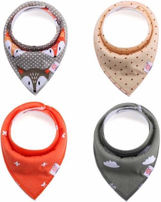 Prénatal Slab Panter - 2 Slabbetjes - Baby Accessoires - Multikleur