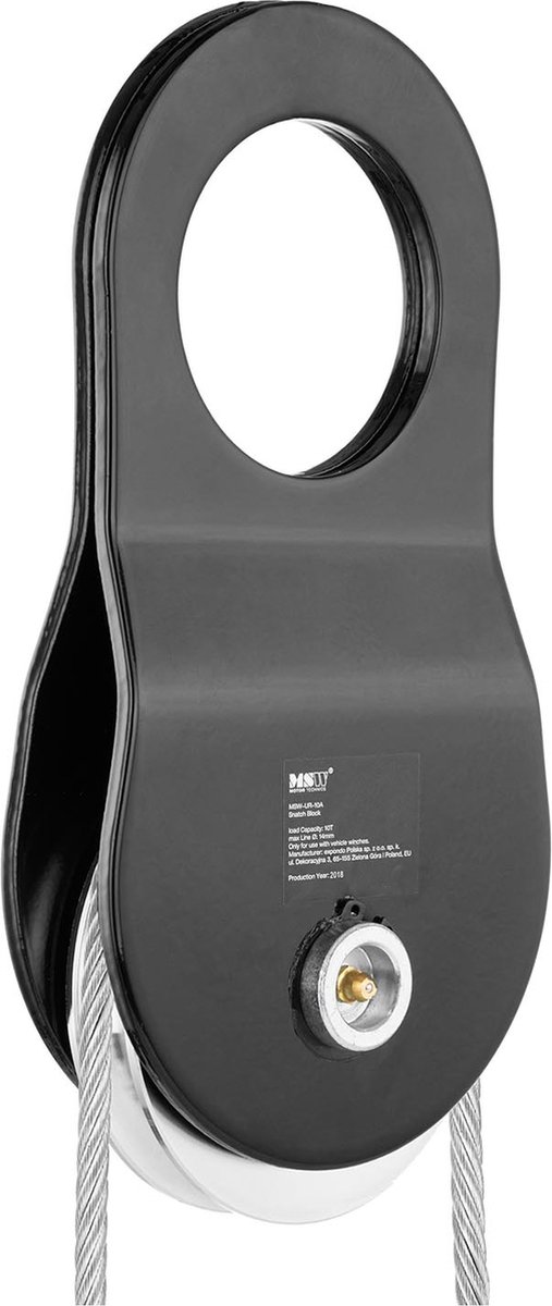 MSW - Katrol - 10 t - kabeldiameter 1 mm - 14 mm