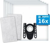 16x Dparts G-ALL PRO stofzuigerzakken + 2 filters geschikt voor Bosch en Siemens - XXL-pack - nr. BBZ41FGALL - BBZ16GALL