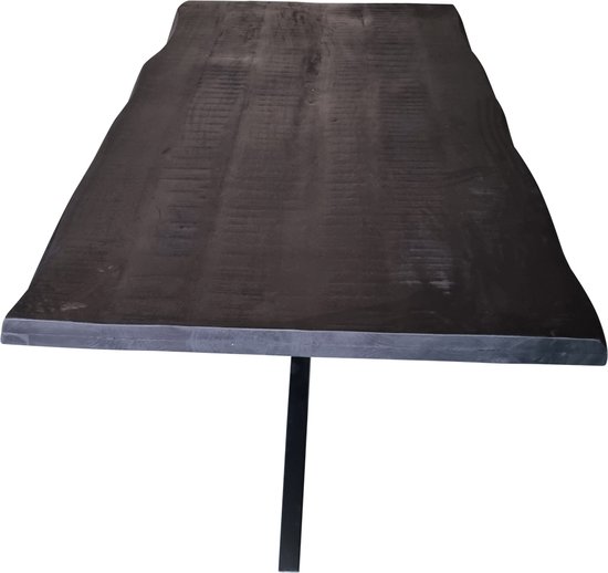 Boomstamtafel Thomas - Eettafel zwart - Eettafels 220 cm