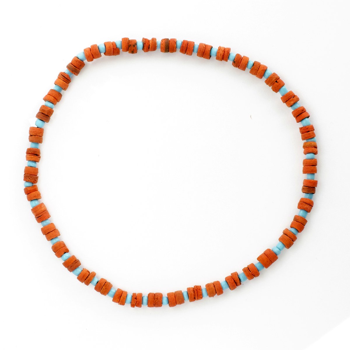 Choker - Kokoskralen - Oranje/Blauw