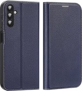 Geschikt voor Dux Ducis Skin X2 Samsung Galaxy A14 Hoesje Book Case Blauw