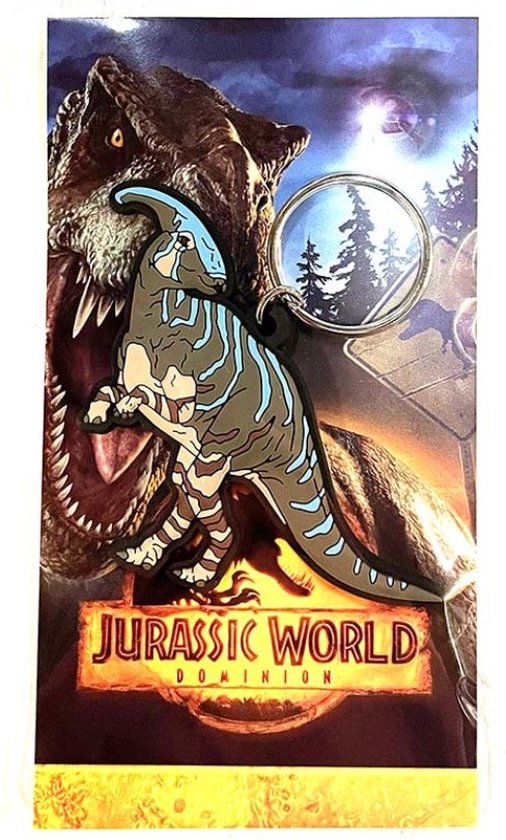 Jurassic World Dominion - Parasaurolophus - Porte-clés en caoutchouc