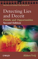 Boek met de titel 'Detecting Lies and Deceit' in de 'Wiley Series in the Psychology of Crime, Policing and Law'. De cover toont een deel van een gezicht en een ECG-lijn.