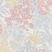 BLOEMEN EN BLADEREN BEHANG | Botanisch - wit geel roze blauw - A.S. Création Metropolitan Stories 3