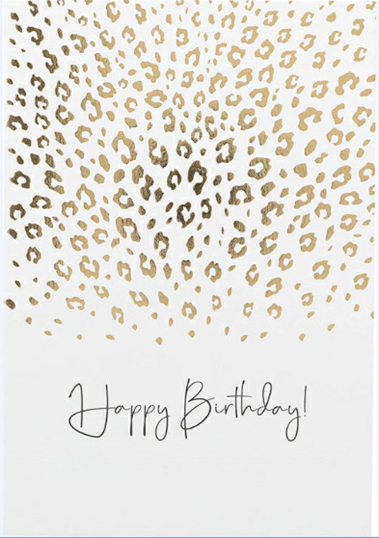 Depesche Kaart "Go Wild" met de tekst "Happy Birthday!" mot. 017 bol