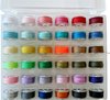 Transparante doos, 36 verschillende kleuren