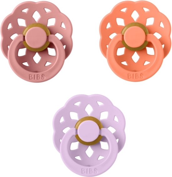 NIP Cherry ronde speen Day & Night Set van 4 stuks // Maat 1 0-6