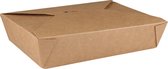 DEPA® Bak - Karton + PP - maaltijdbox - 215x158x48mm - bruin - 25 stuks